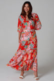 Paisley Fleur Dress with Belt