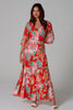 Paisley Fleur Dress with Belt