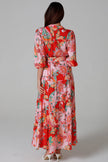 Paisley Fleur Dress with Belt
