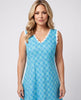 Flowercheck Aline Shift Dress