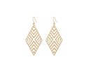 Geo Diamond Earrings - Gold
