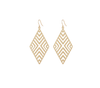 Geo Diamond Earrings - Gold