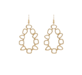 Geo Hoop Earrings - Gold