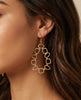 Geo Hoop Earrings - Gold