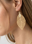 Gold Leaf Earrings