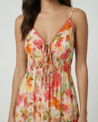 Goldie Tie Front Maxi Dress