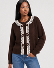 Lacewood Tie Front Cardi