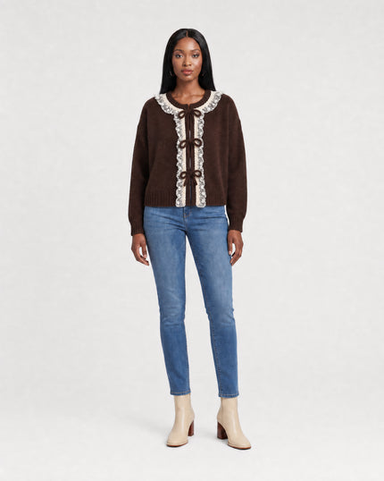 Lacewood Tie Front Cardi