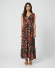 Tropical Floral Waisted Dress