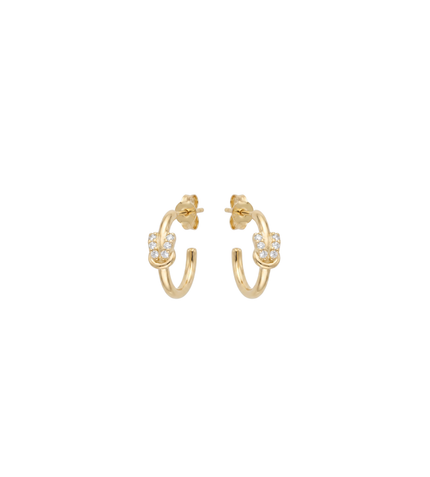 Knot Stud Hoops
