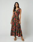 Tropical Floral Waisted Dress
