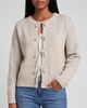 Oatmeal Tie Front Cardi