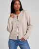 Oatmeal Tie Front Cardi