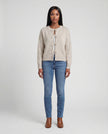 Oatmeal Tie Front Cardi