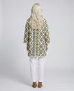 Olive Bloom Crochet Cardi