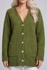 Olive Moss button Up Cardi