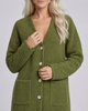 Olive Moss button Up Cardi
