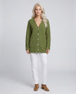 Olive Moss button Up Cardi
