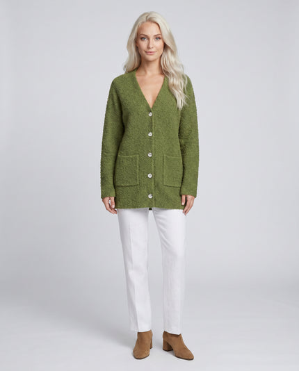 Olive Moss button Up Cardi