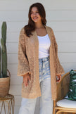 Open Cardi Blouse Sleeve - Caramel