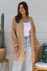 Open Cardi Blouse Sleeve - Caramel