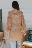 Open Cardi Blouse Sleeve - Caramel