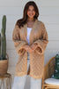 Open Cardi Blouse Sleeve - Caramel