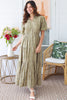 Palm Layered Shirt Dress