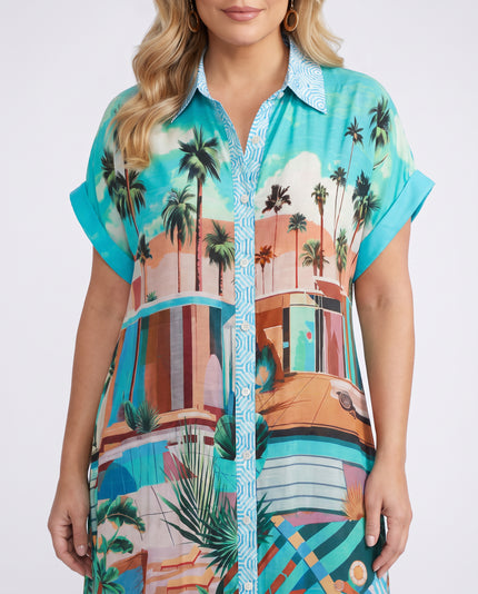 Palm Springs Shirt Dress