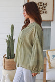 Pintuck blouse