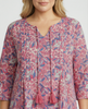 Pintuck Frill Sleeve Dress - Pink