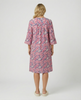 Pintuck Frill Sleeve Dress - Pink