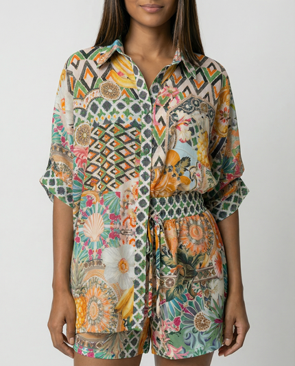 Majorelle Border Trim Shirt