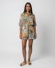 Majorelle Elastic Waist Shorts