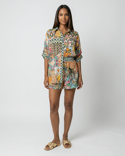 Majorelle Border Trim Shirt