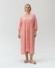 Sequin Midi Smock Dress - Shell Pink