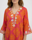 Embroidered Tunic Dress - Pink