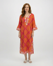 Embroidered Tunic Dress - Pink
