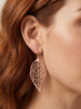 Rose Gold Leaf Earrings