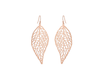 Rose Gold Leaf Earrings