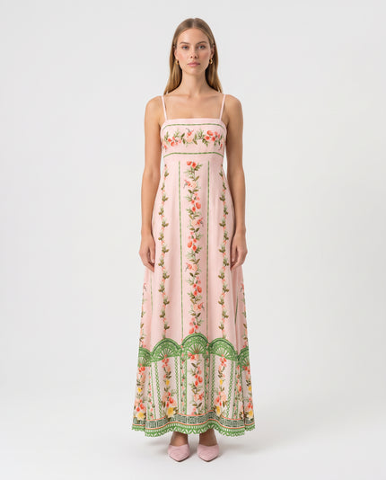 Rose Trellis Maxi Dress