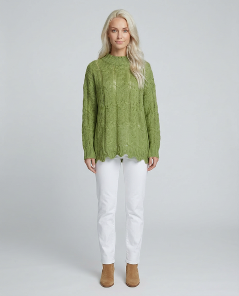 Lime Twist Knit