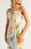 Camellia Ruffle Maxi - Blue