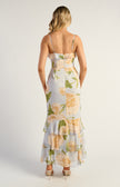 Camellia Ruffle Maxi - Blue