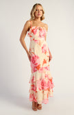 Camellia Ruffle Maxi - Pink