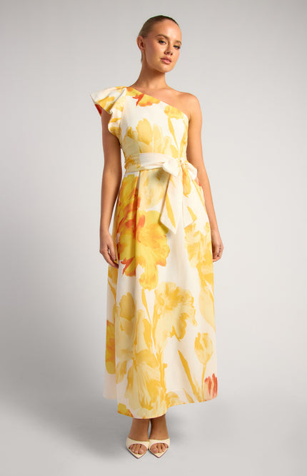 Daybreak One Shoulder Floral Maxi