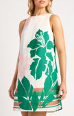 Abstract Leaf Shift Dress