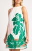 Abstract Leaf Shift Dress