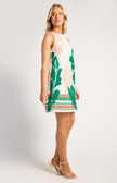 Abstract Leaf Shift Dress
