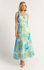 Riviera Trim Summer Dress - Blue